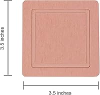 Vista 6 de Paquete de 2 posavasos de diatomita, posavasos de absorción rápida de agua, soporte para vasos de diatomeas autosecado, bandeja para plantas Rosa