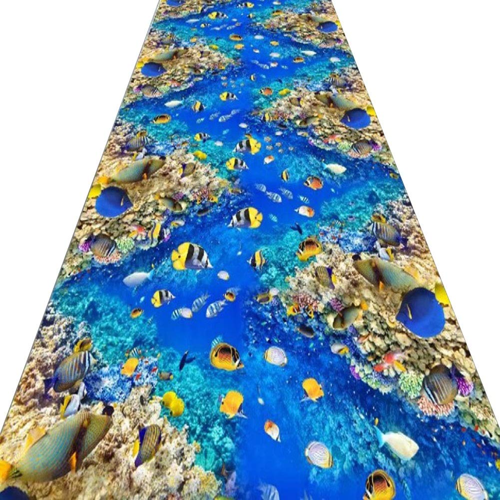 Alfombras de pasillo largo a prueba de polvo y moqueta extra larga lavable para proteger el suelo