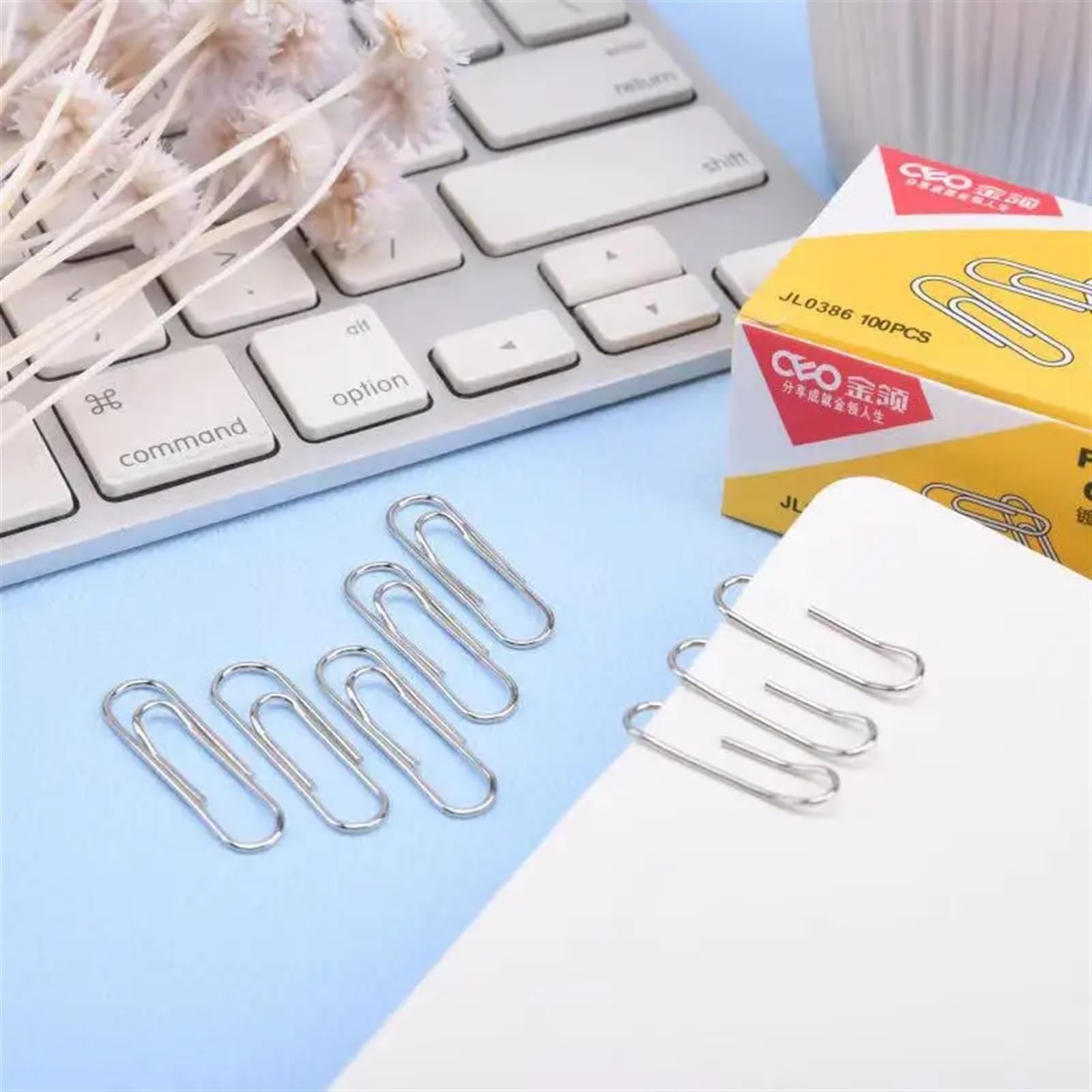 Trombone Accessoires de papeterie, trombones, marque-pages, classeurs, trombones, classeurs de bureau for étudiants Trombones Bureau(200PCS)