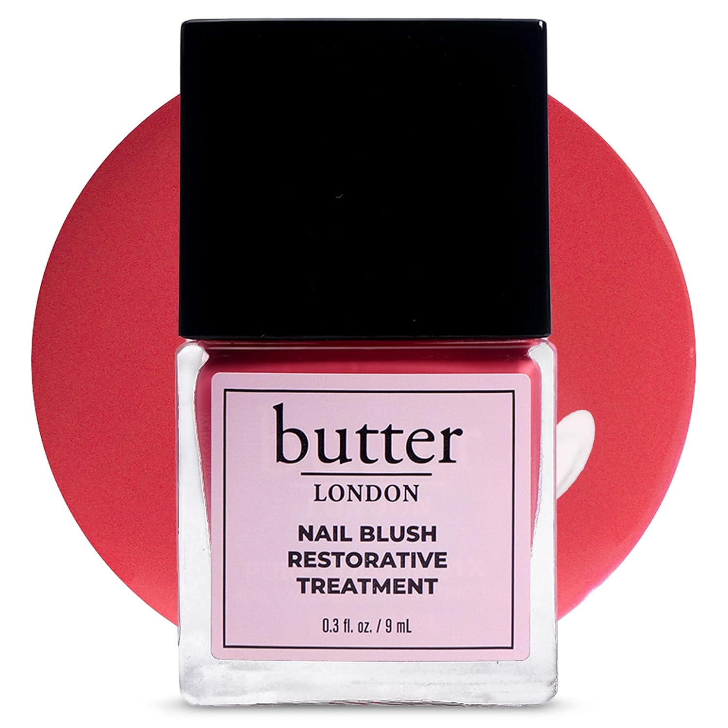butter LONDON Nail Blush Restorative Strengthener, Tinted Sheer Nail Treatment