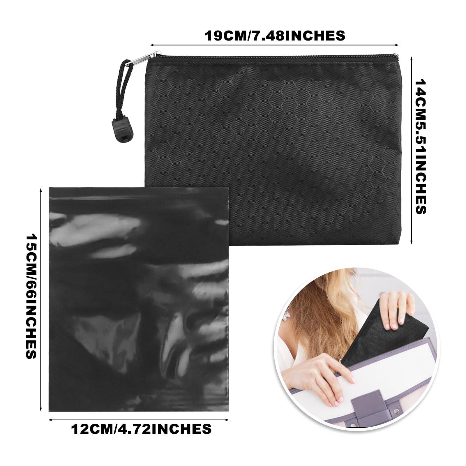 Tampon Disposal Bags Pack of 101,Black Sealable and Prevents Odours Feminine Hygiene Disposal Bag with Storage Bag 4.7x6 inches Opaque Sanitary Trash Bags for Tampons,Hygienic Products