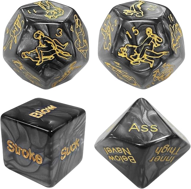 Sex Dice, Naughty Dirty Dice for Sex Gaming for Adults Couples Dice Adults Bedroom Toy, Sex Dice for Couples Sex Play, Sex Games for Couples Positions Fun Kinky Sets 4 Pack,Sex and Sensual Store Adult