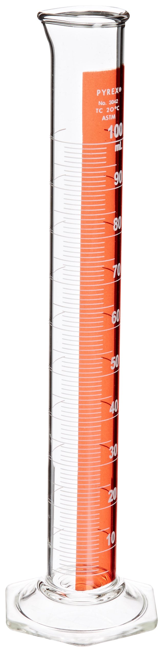 Cylindre gradué Type B Koehler 332-002-003 avec graduation inaltérable de 100 ml