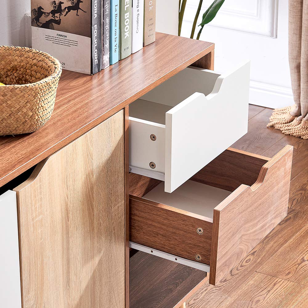 Huisen Furniture Multi Wood Storage with Drawers Large Kitchen