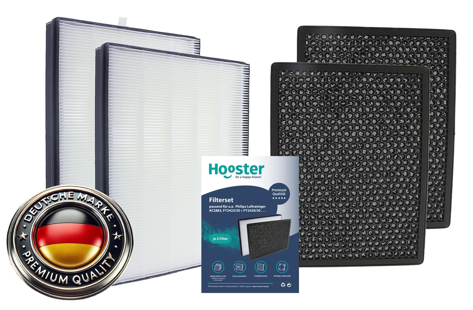 wkstore Set of 2 Filters for Philips Air Purifier AC2889, AC2887