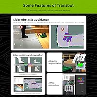 Vista 7 de Yahboom Raspberry Pi 4B AI Robot ROS Tank Kit Transbot con cámara de profundidad, escáner 3D ROS Robótica Codificación 2D Mapeo 3D Navegación