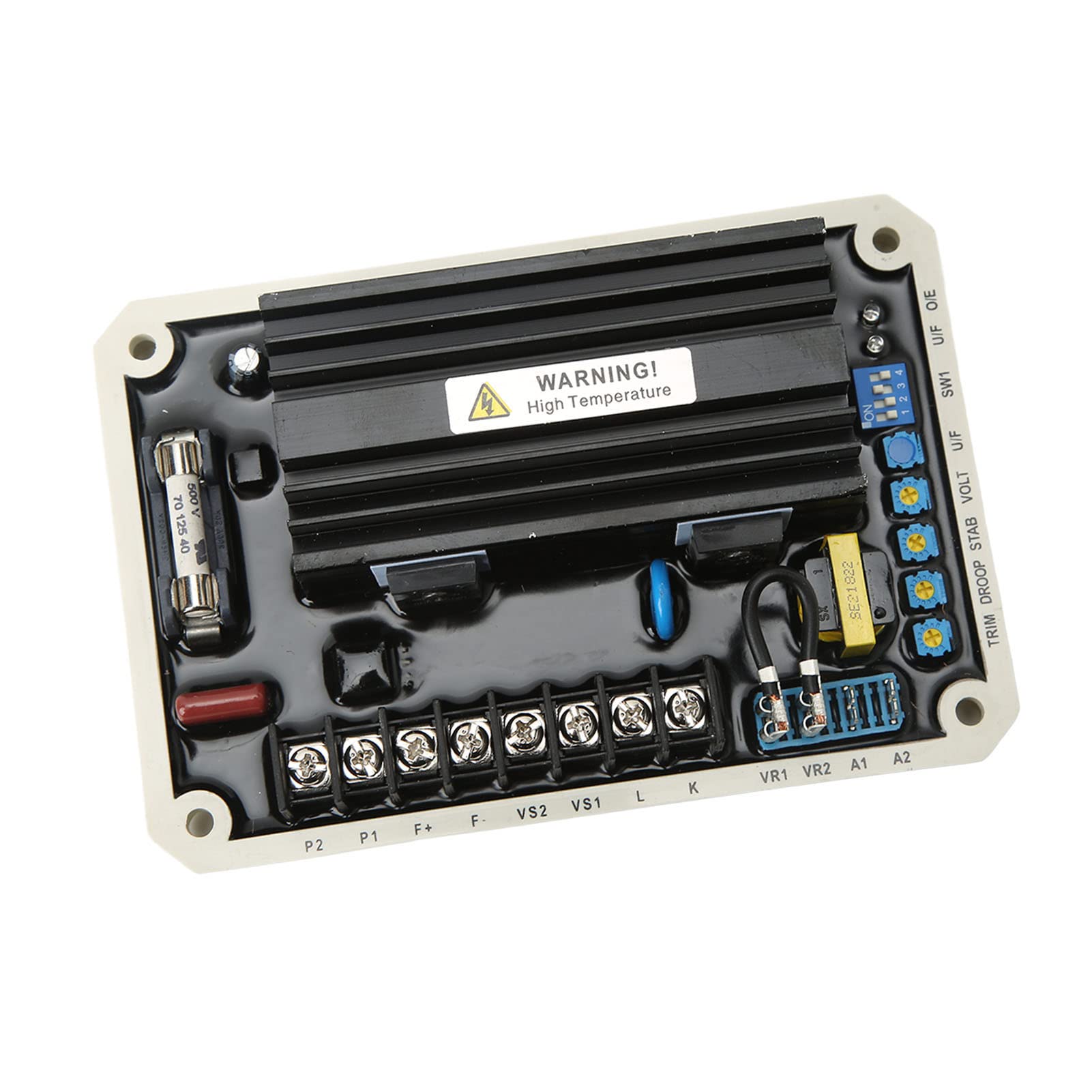 Regulador de Voltaje del Generador AVR Eficiente para una Salida de Potencia Estable Material ABS Reemplazo Ideal para Propietarios de Generadores Diésel