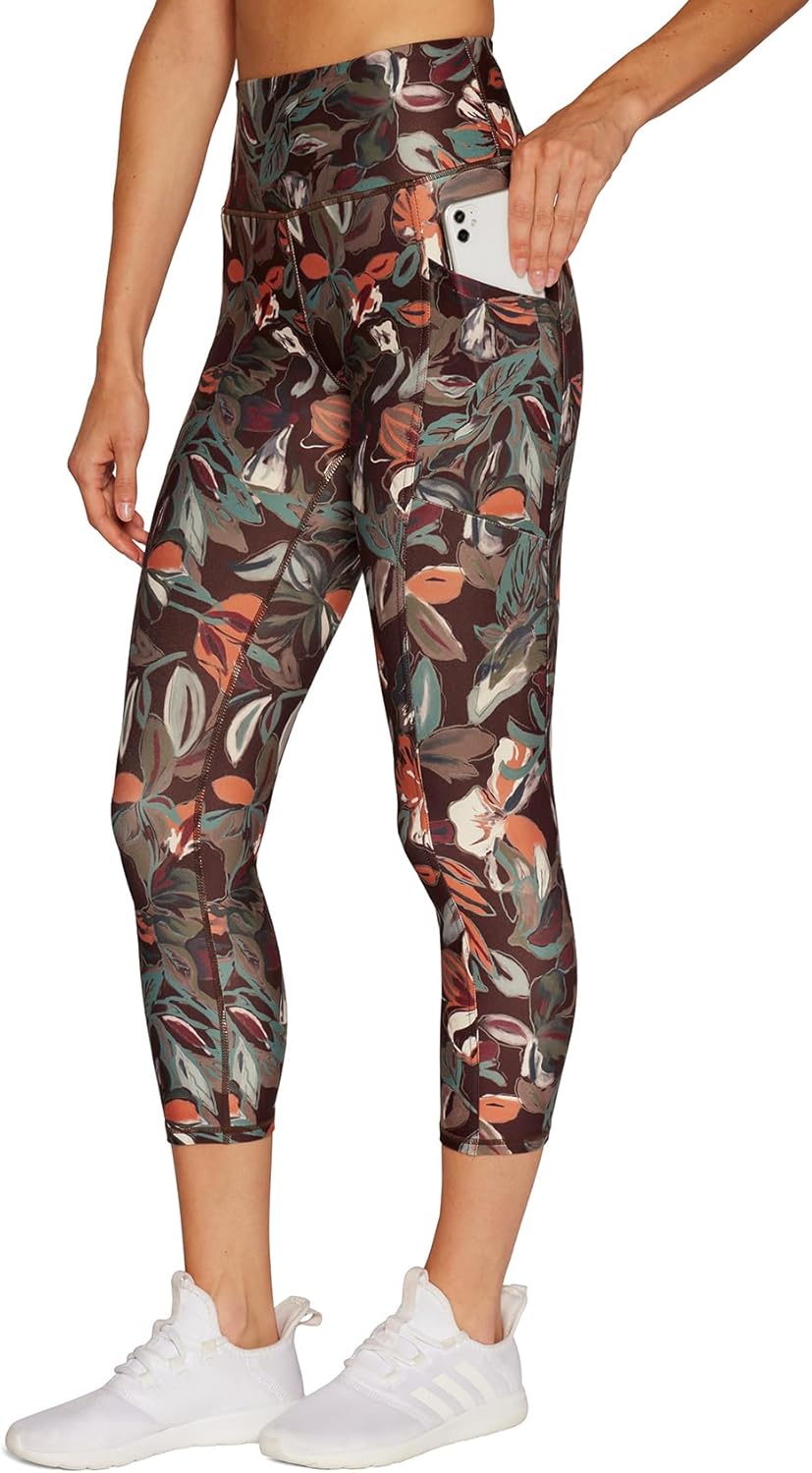 Marika Women's Drew High Waist Tummy Control Mid-Calf Leggings