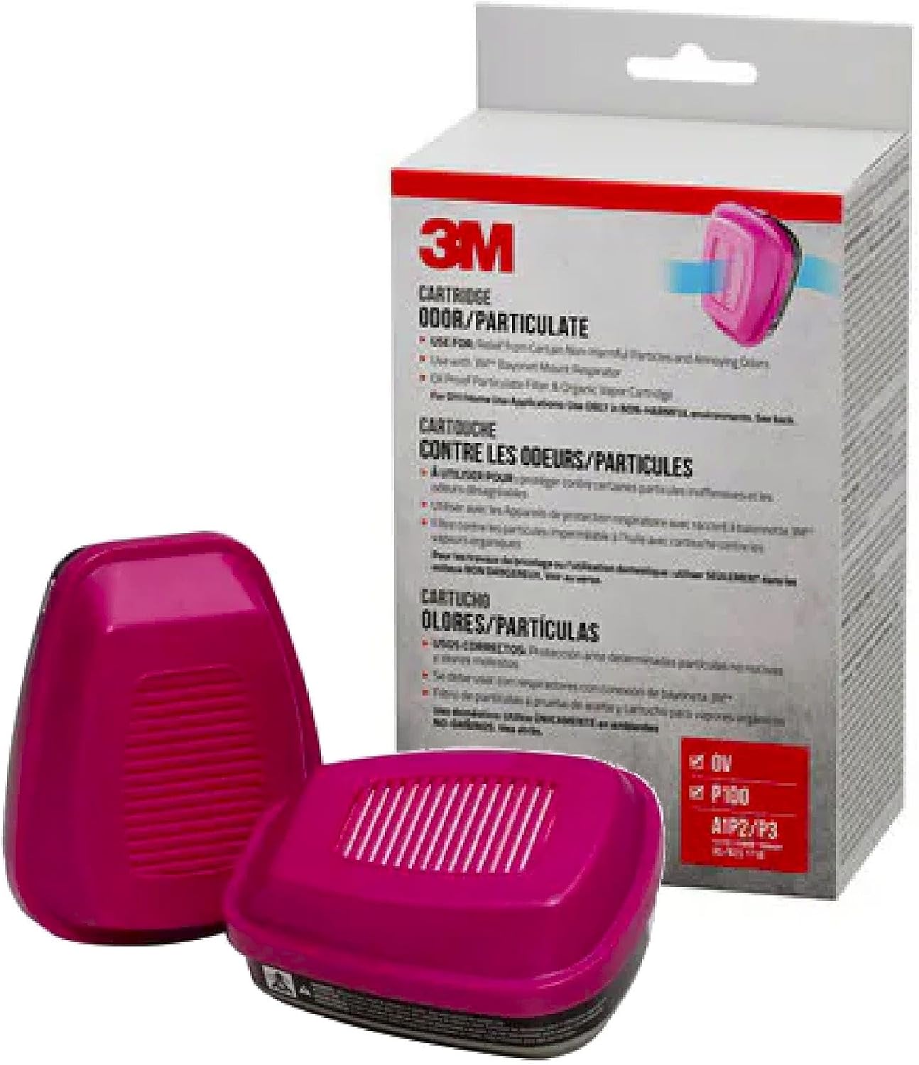 3M Replacement Cartridges, Household Multi-Purpose Respirator