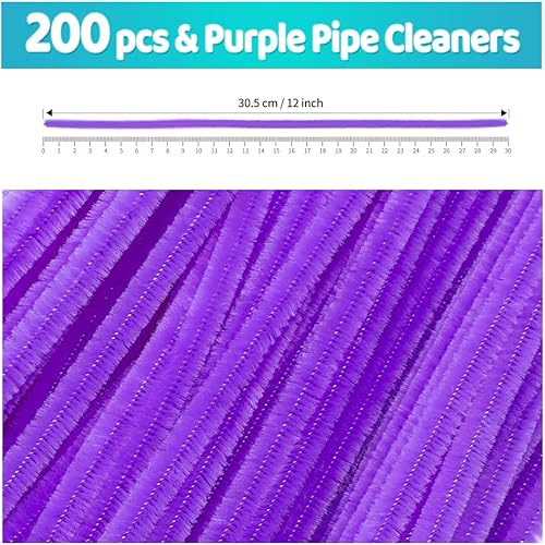 Vista 93 de Iooleem 200 limpiapipas marrones, tallos de chenilla, limpiadores de tuberías para manualidades, limpieza de tuberías para manualidades, suministros