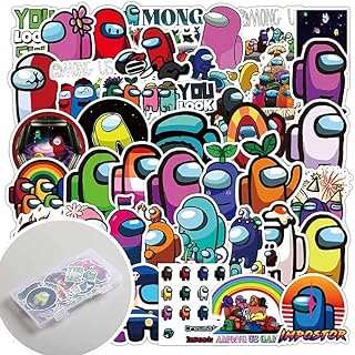 Among Us Stickers Scrapbook Stickers for Adults Laptop Stickers Bike Stickers Skateboard Stickers for Motorcycle Bicycle Luggage Decal Graffiti Patches MY069