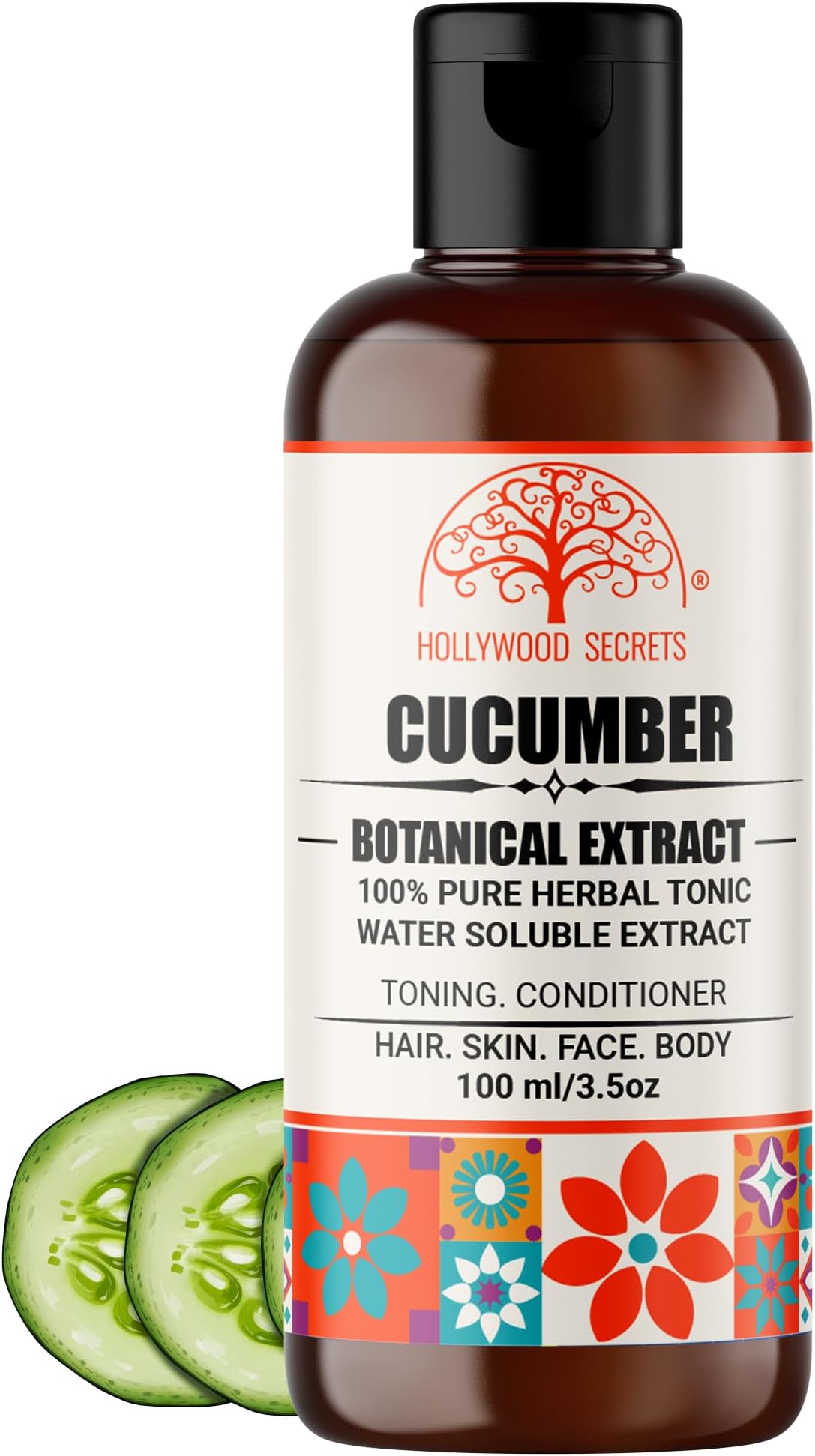 Pure 85% Cucumber Liquid Botanical Extract | Toning | Conditioner | Hair Growth | 100ml