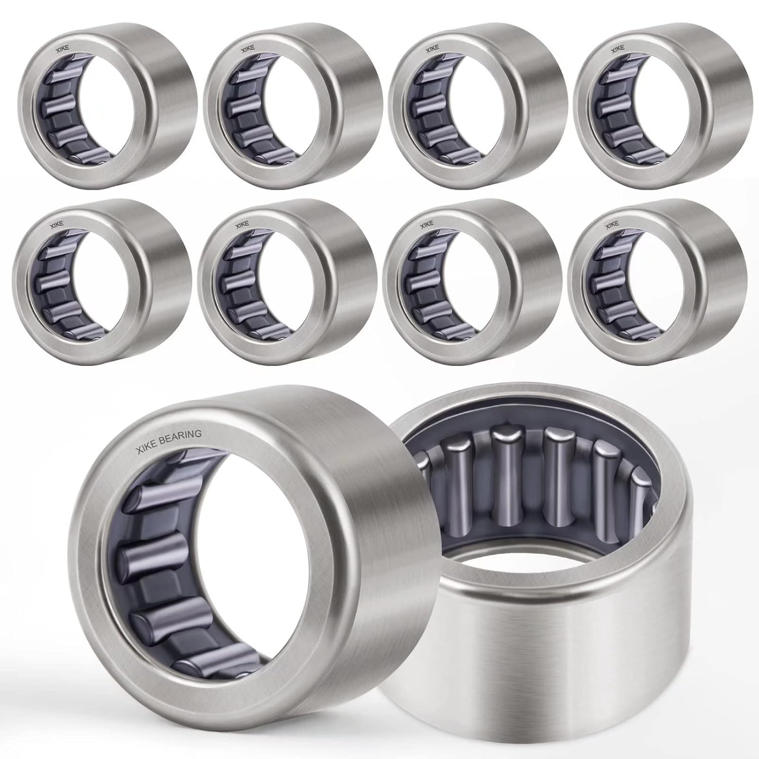 XIKE 10 Pcs HK0306 3x6.5x6mm Needle Roller Bearings Open Ends.