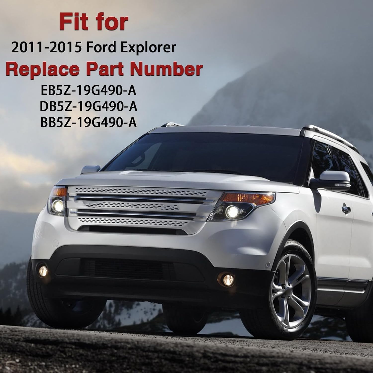 Rear View Mirror Backup Camera Rear Park Assist Camera with Fish-Eye Wide-Angle Lens Compatible with Ford Explorer 2011-2015 Replace#: BB5Z-19G490-A