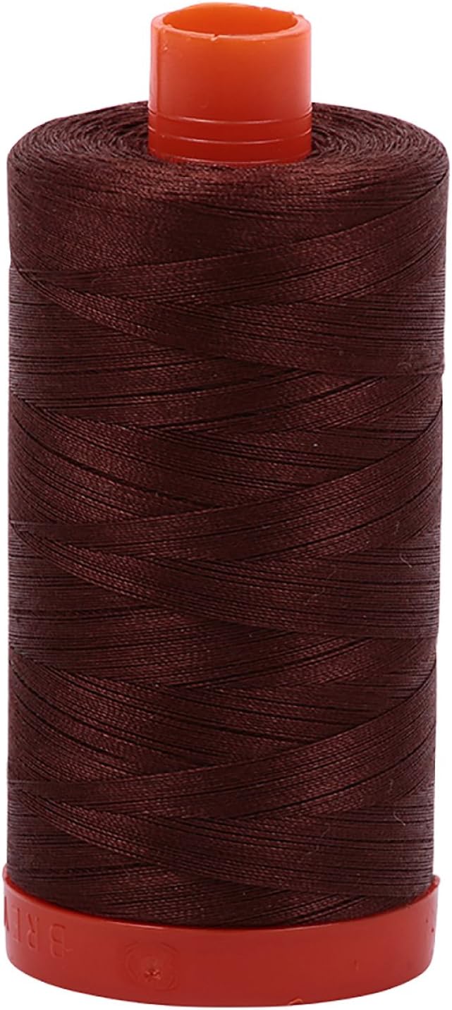 AURIFIL Cotton Mako 50wt 1300m 3-Pack: Beige + CafeAuLait + Chocolate