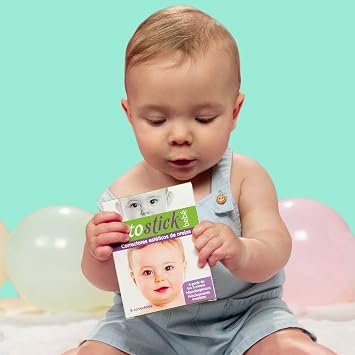 Otostick Baby - 8 Count Discreet Protruding Ear Corrector for Babies with Protective Baby Cap - Orthopedic Items for Permanent Correction of Large Ears from 3 Months of Age