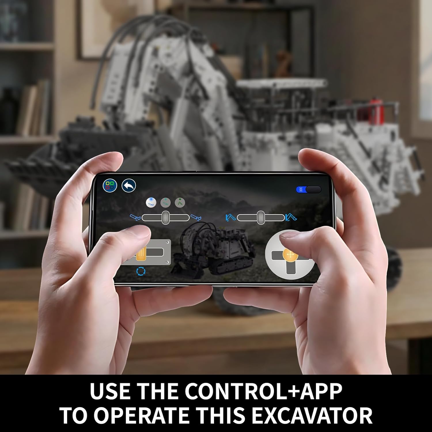 Mould King App Control Large Excavator Building Set for Adults, 3567 Pieces Mining Construction Vehicle Model with Motors, STEM Engineering Blocks Kit