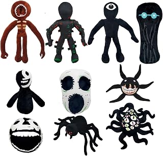 (Set of 10) Dark Series Rainbow Friends Dolls Roblox Rainbow Friends Game Gift for Boys and Girls, Rainbow Friends Plush Doll, Adult Child Doll Plush Toy, Stuffed Doll Cartoon Plush Toy
