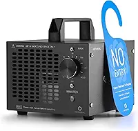 Airthereal Gerador de ozônio MA5K para casa, eliminador de odor ionizador de ar de ozônio com temporizador de 120 minutos, design leve, remoção de odor para carro, fumaça, animais de estimação, porões