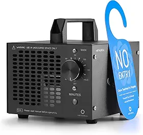 Airthereal Gerador de ozônio MA5K para casa, eliminador de odor ionizador de ar de ozônio com temporizador de 120 minutos, design leve, remoção de odor para carro, fumaça, animais de estimação, porões