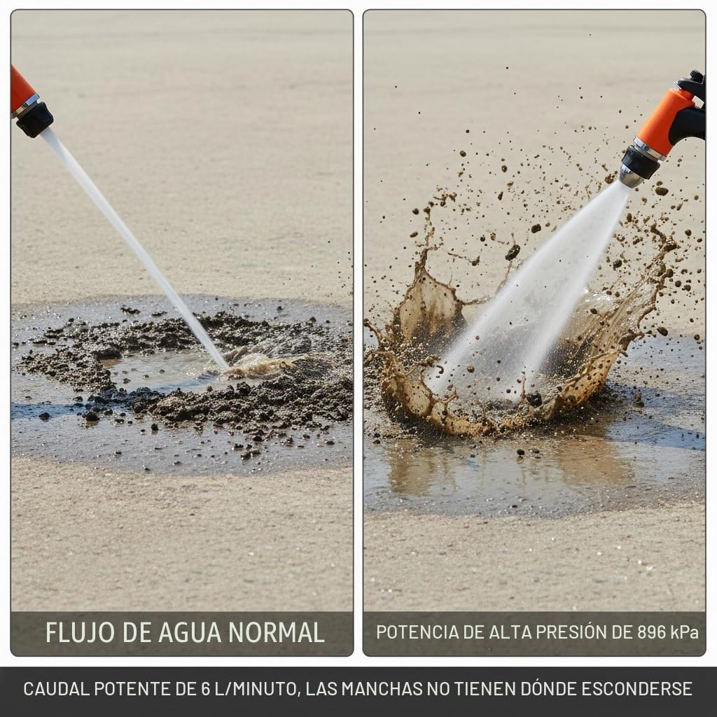 130PSI 12 V alta presión lavadora eléctrica máquina de limpieza bomba de agua pistola de pulverización disparador kit de lavado para coche caravana yate jardín