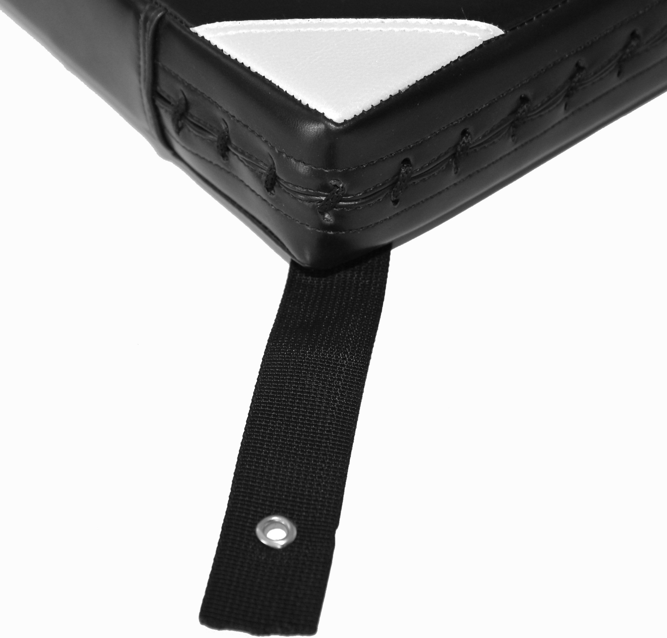 BAY WALL Catcher Wandschlagpolster 68 x 34 cm Gross schwarz weiß Modell 2017 Leder PU Sport Makiwara aus Kunstleder Wand Wandmontage Schlagpolster Schlagkissen, Sandsack, Boxsack,