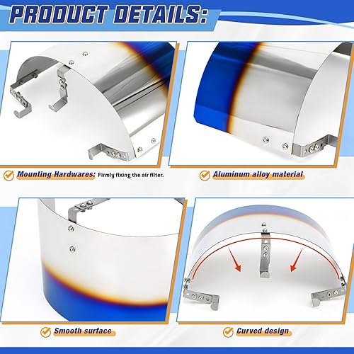 Miniatura 9 de PTNHZ Universal 2 PCS 0.472 in Auto Cono Mini Aceite Filtro de Entrada de Aire Cárter Cubierta de Válvula de Ventilación Filtro de Aire de Flujo