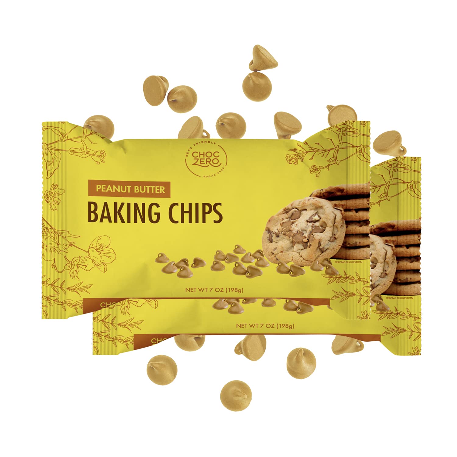 Sugar Free Peanut Butter Chips by ChocZero Keto Morsels