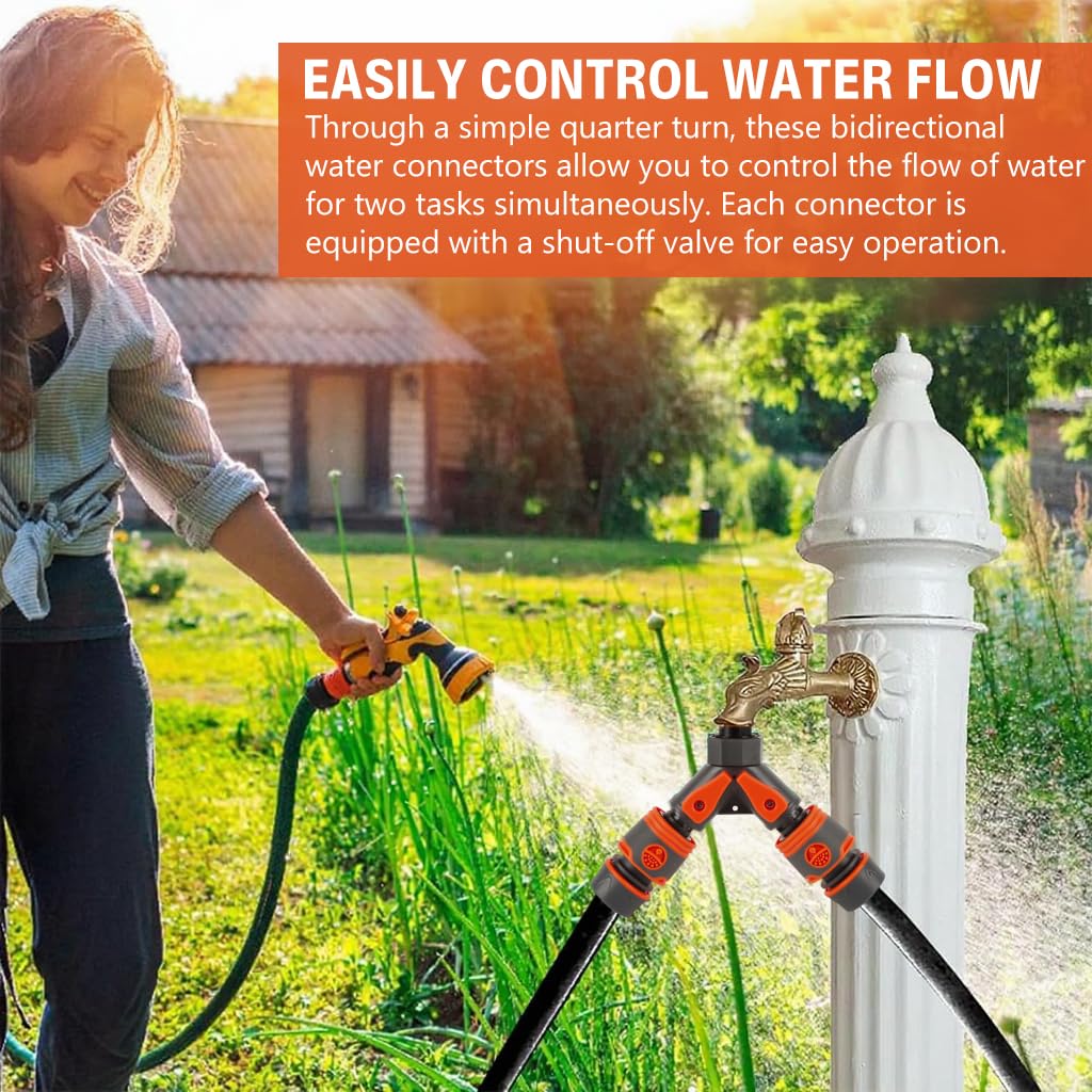 3-Way Garden Water Diverter - HASTHIP -6 3-Way Garden Water Diverter - HASTHIP -6