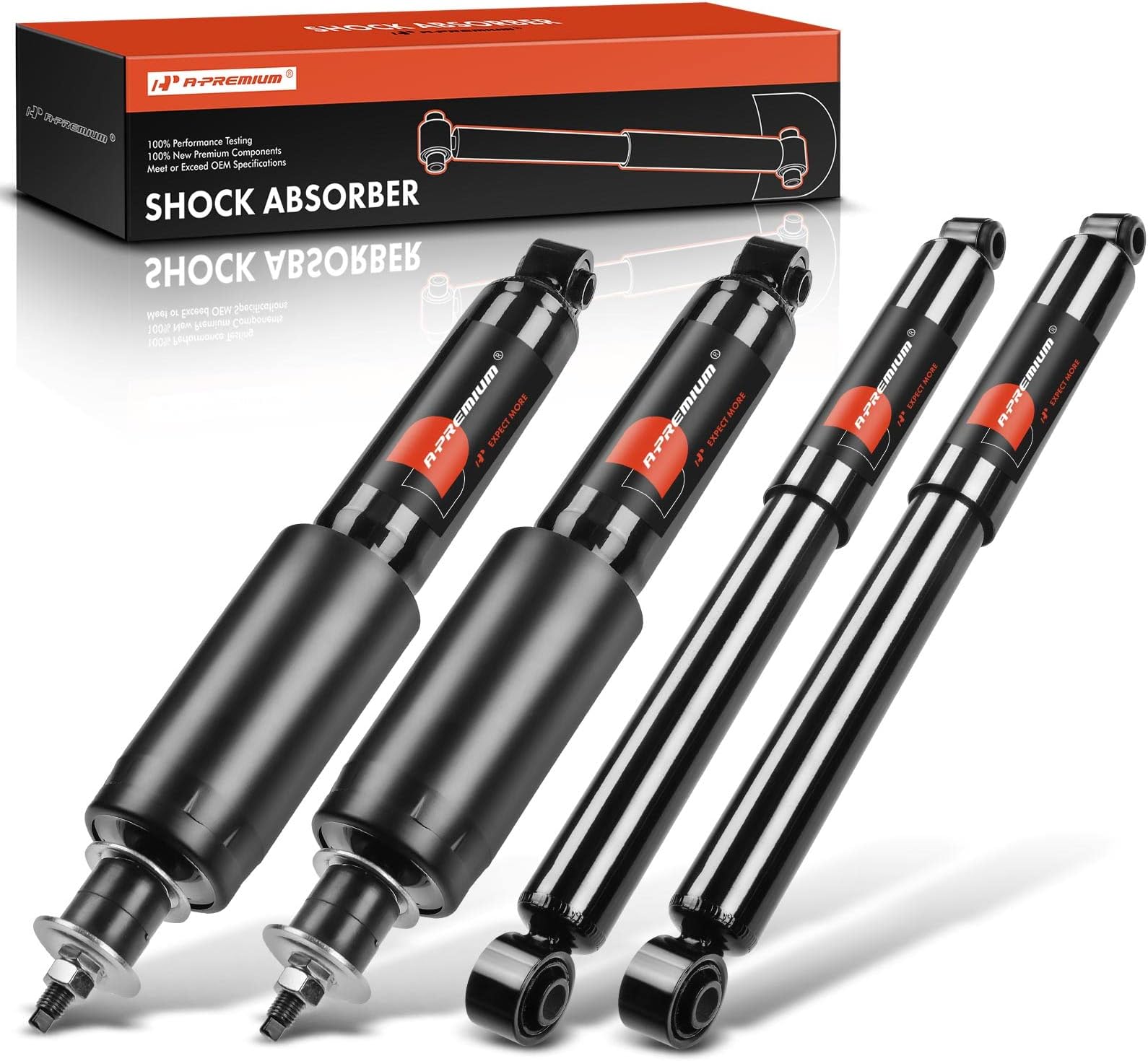 A-Premium Set (4) Front and Rear Shock Absorber Compatible with Mitsubishi Montero Sport 2000 2001 2002 2003 2004, Driver and Passenger Side