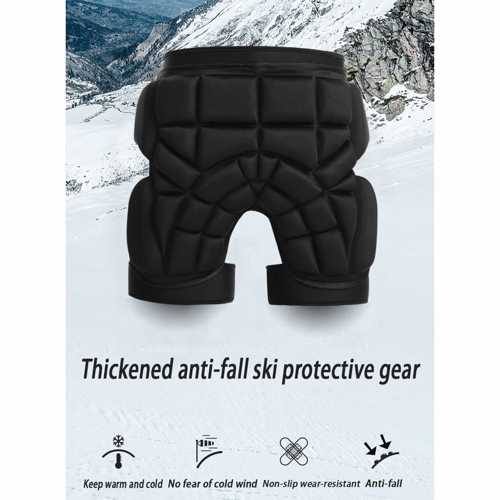 Soared 3D-bescherming heupbillen XPE gewatteerde shorts voor skiën