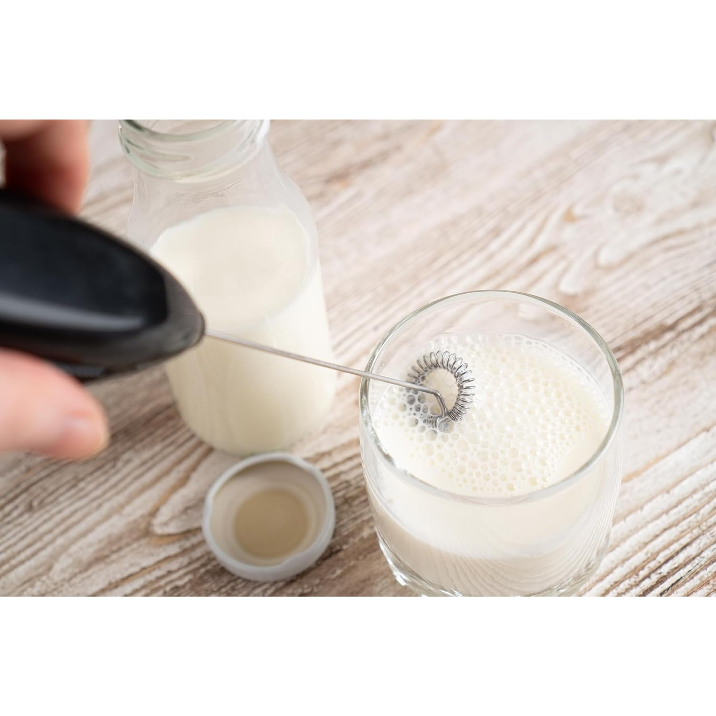 Image secondaire de Mousseur à Lait Électrique PARENCE – Fouet Portable pour Cappuccino et Latte