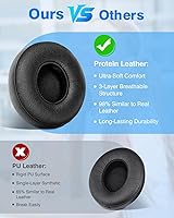 Vista 4 de Link Dream Almohadillas de Repuesto Beats Solo 3 Beats Solo 2 Almohadillas de Repuesto para Oído Cojines de Espuma Viscoelástica Fundas