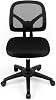 Armless Desk Chair-Ergonomic Desk Chair, No Arms Small Computer Desk Chairs with Wheels,Black Mesh Comfortable Adjustable Office Chair