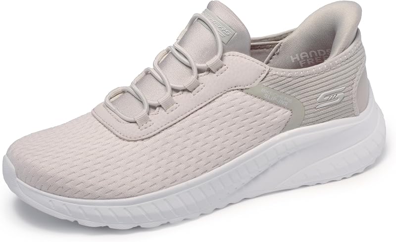 Slip-ins manos libres Skechers Bobs Squad Chaos para mujer - en color | Zapatilla informal, Sin cordones, Plantilla de espuma viscoelástica, Almohadilla para el talón, Suela exterior flexible, Cordones elásticos, sin ataduras, Lavable a máquina