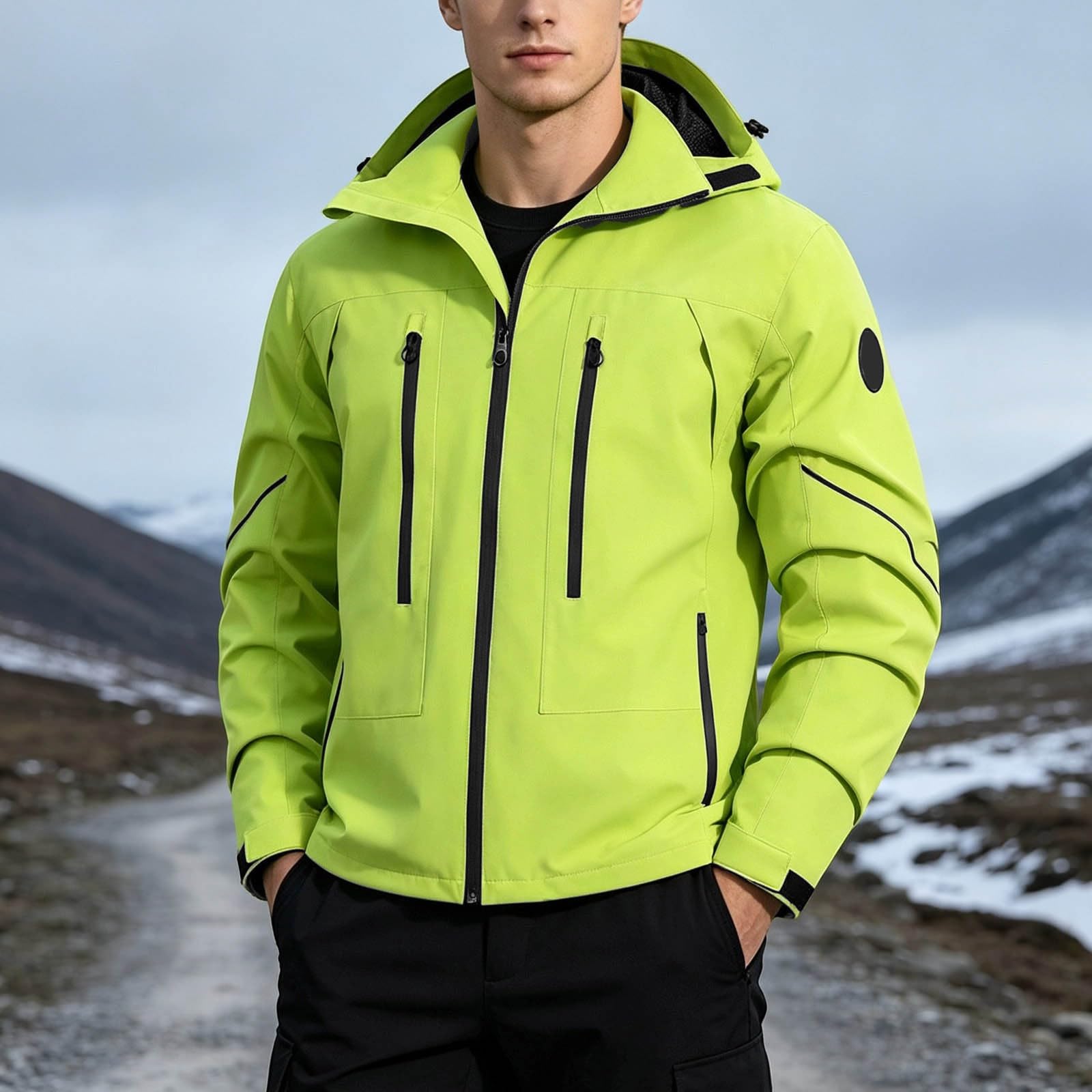 Giacca impermeabile da uomo, in softshell, traspirante, per attività