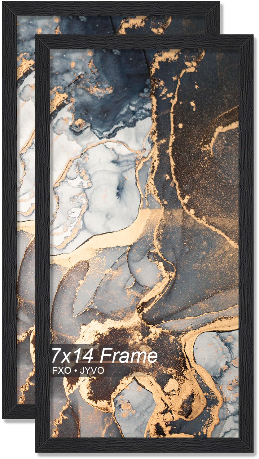 Amazon.com: Fxojyvo 7x14 Picture Frame Set of 2 Black Engineered
