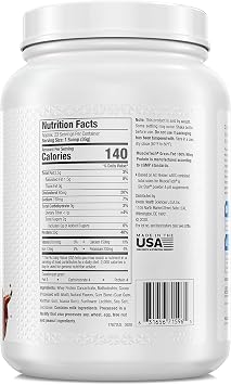 MuscleTech Grass Fed Whey Protein Powder, Triple Chocolate & Deluxe Vanilla, 1.8 lbs Each