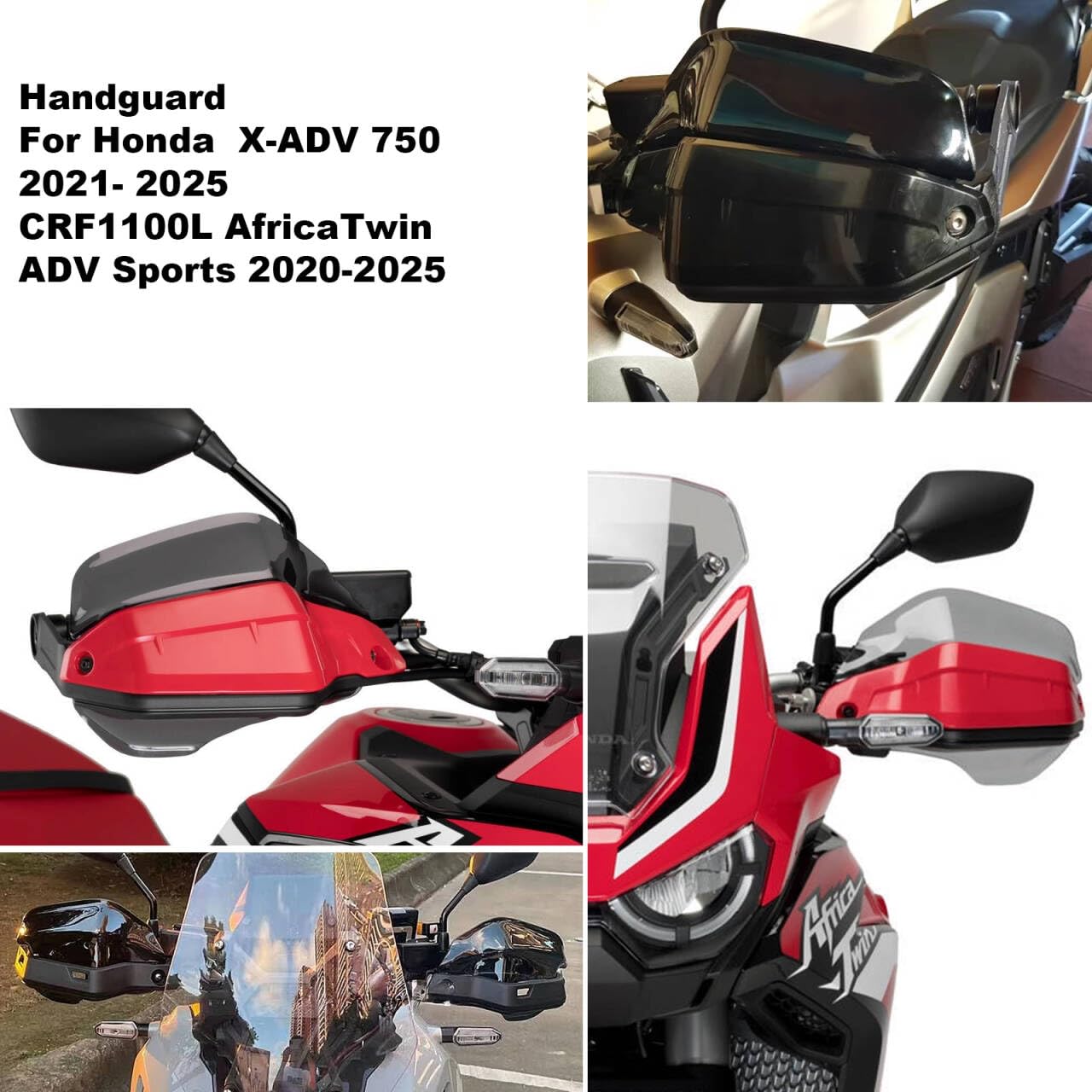 Uchwyt kierownicy motocykla osłona dłoni ochraniacz sprzęgła hamulca osłona przeciwwiatrowa osłona do Honda X-ADV 750 21-25 CRF1100L AfricaTwin ADV Sports 20-25 XL750 Transalp 23-24