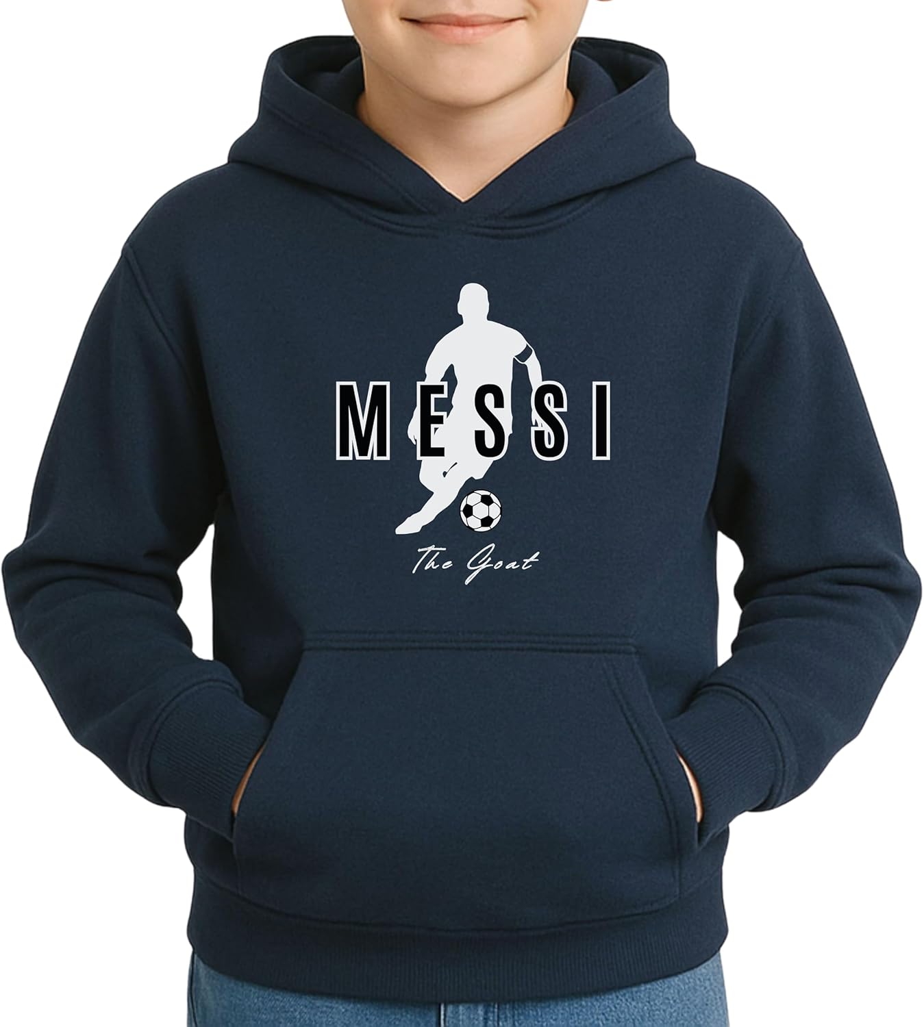 GOAT 10 Youth Hoodie for Boys & Girls | Kids Soccer Fan Gift | Legend Pullover Sweatshirt