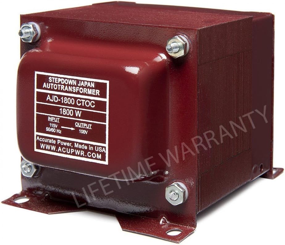ACUPWR (TM) AJD-1800 Japan to USA 1800 Watt Step Down Transformer