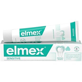 Elmex Sensitive Toothpaste 75ml by Elmex | Toothpaste with triple action mechanism, forms protective layer around teeth necks