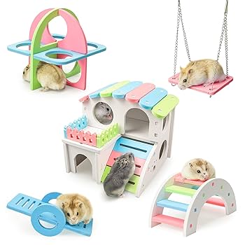 Amazon | 5点セット ハムスター ハウス ハムスター ケージ