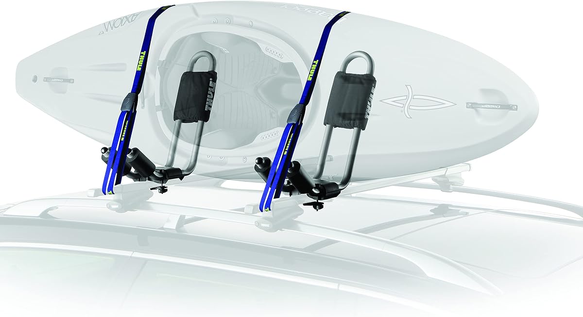 Portador de kayak en la azotea Thule Hull-a-Port | soportes para tablas de surf
