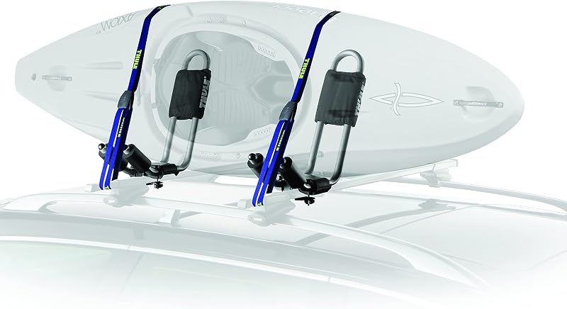 Portador de kayak en la azotea Thule Hull-a-Port | soportes para tablas de surf