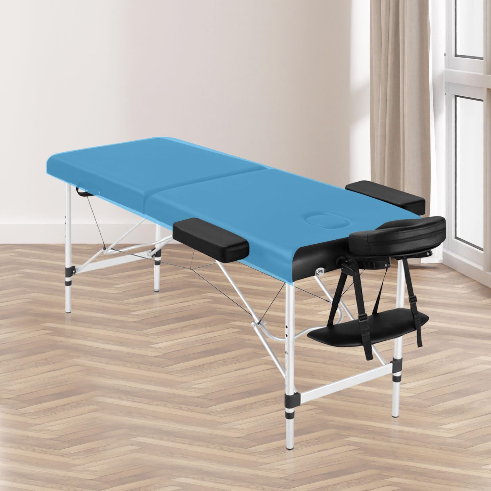 100 lenzuoli usa e getta, per massaggi usa e getta, per lettini massaggianti, spa, tatuaggio, salone, tessuto non tessuto, 80 x 180 cm (blu)