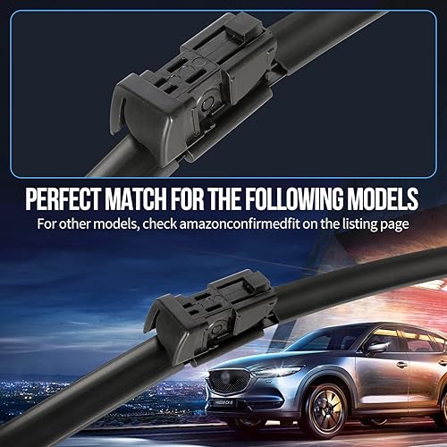 Miniatura 2 de WENYANT 22 + 22 pulgadas, compatible con Chevrolet Silverado GMC Sierra 2018-2014, limpiaparabrisas delantero con repuesto de equipo original para