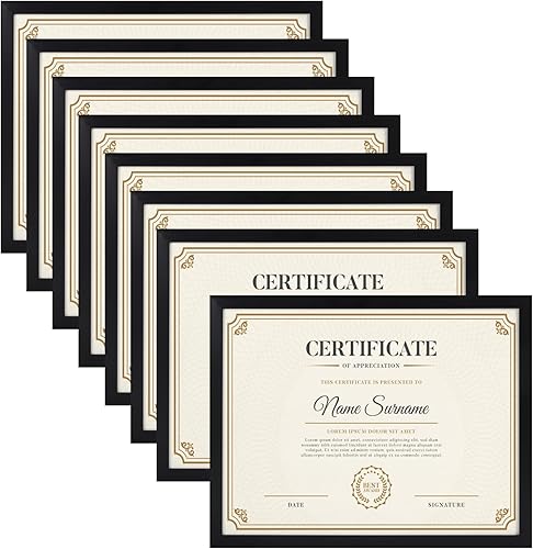 Miniatura 14 de Juego de 12 portarretratos negros de 8 x 10 pulgadas para mostrar fotos de 8 x 10 pulgadas, multimarco de 8 x 10 pulgadas, collage para pared