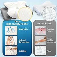 Vista 2 de ASTARRY Almohada cervical para cuello y hombro, almohada de espuma viscoelástica de contorno, almohada ergonómica de apoyo para el cuello