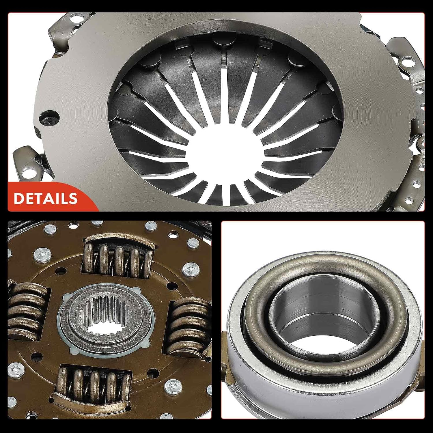 A-Premium Transmission Clutch Kit Compatible with Mazda | Compatible with Mazda 3 2007-2013, 6 2006-2007, 2.3L, Turbocharged